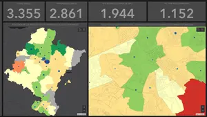 Un mapa interactivo creado en Navarra desvela el único 'bastión' libre de Covid-19 del territorio foral