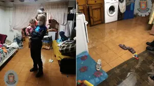 Las fuertes tormentas afectan a Tudela: una familia, socorrida al quedar su vivienda inundada