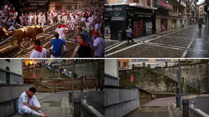 Pamplona, el d&iacute;a de la suspensi&oacute;n de San Ferm&iacute;n: las im&aacute;genes del coronavirus en el escenario de la fiesta