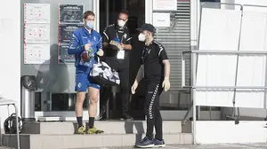 Primera toma de contacto de los jugadores de Osasuna en Tajonar después de casi dos meses