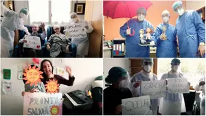 El emocionante vídeo de residentes y trabajadores de la Misericordia de Pamplona tras dos meses de coronavirus