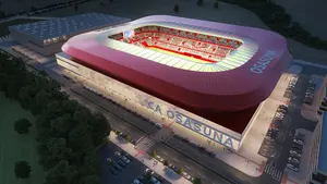 Del "Muro Rojo" aprobado por los socios a la imagen definitiva que ofrecerá el estadio de El Sadar