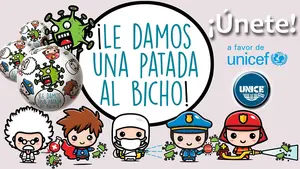 ¡Le damos una patada al bicho! El balón solidario hecho en Navarra que protege a la infancia del Covid-19