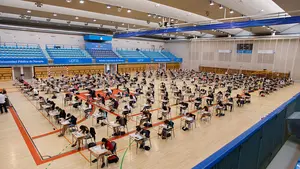 Una inusual EvAU arranca en Navarra con una entrada "ordenada" por el Covid-19: "Ha ido bastante bien"