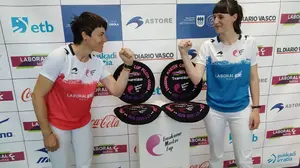 Las navarras Lera Aguirre y Maite Ruiz de Larramendi buscan este domingo su txapela en la Emakume Cup