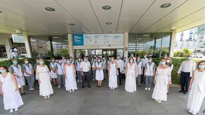 Recital en la Clínica Universidad de Navarra en honor al trabajo de los profesionales sanitarios durante la pandemia del Covid-19