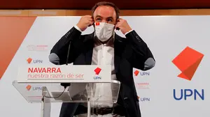 Esparza estalla después de que Bildu exija un referéndum: "Para Chivite lo importante no es Navarra, es su sillón"