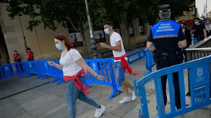 Un puesto de mando policial velará por la normalidad este 6 de julio en Pamplona