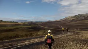 El incendio de mayores dimensiones registrado en los últimos años en Navarra: 12,5 kilómetros y 560 hectáreas