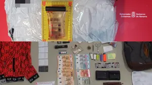 'El motorista de la droga' se pasea por Arguedas y trata de huir al ser descubierto por la policía