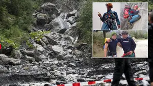 Los tres navarros muertos en Suiza fueron arrastrados por una masa de rocas y agua atrapados en una gran tormenta
