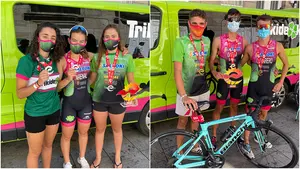 Un equipo navarro de triatlón triunfa en el campeonato de España: logra una victoria y cinco podios