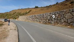 Navarra iniciará obras de estabilización tras un deslizamiento producido en la carretera de Ujué