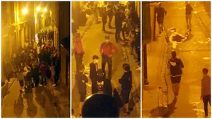 Así disuelve la Policía Foral a un grupo de jóvenes en Olite que celebraba el último día de las 'no fiestas'