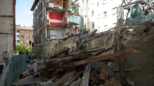 Pamplona contará con una nueva plaza tras el derribo de un histórico edificio en la Rochapea
