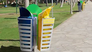 El PSN se cabrea con Maya por no instalar las papeleras de reciclaje que ellos proponían para Pamplona