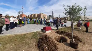 Un mensaje de fuerza: Tudela celebra el Día de los Mayores con poesía, baile y plantando un olivo