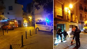 Susto en el centro de Tudela: dos personas se intoxican por un incendio en el interior de su vivienda