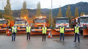 Las carreteras navarras activan esta semana su 'campaña invernal' con más de 350 personas y 200 vehículos