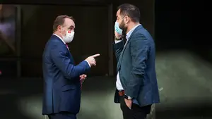 Esparza (Na+): "Bildu sigue trabajando en la construcción de Euskalherria y ahora lo hace de la mano de Chivite"