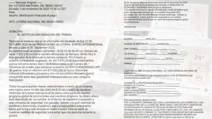 Destapan la estafa de la lotería nacional de Reino Unido: Alertan de varios casos en Navarra