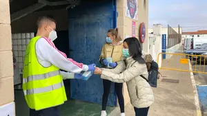 Voluntarios en Ribaforada contra la Covid-19: agradecen la labor de vecinos en los cribados masivos