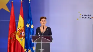 Chivite prefiere a Bildu y advierte a Navarra Suma: "Veo difícil incorporar sus enmiendas a los Presupuestos"