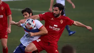 Las mejores imágenes del derbi navarro de Segunda división B entre la Mutilvera y Osasuna Promesas