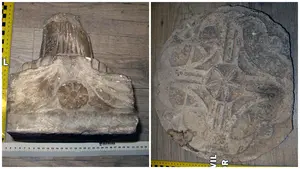 Localizan en una tienda de antigüedades de Navarra una estela funeraria y un capitel que son patrimonio histórico