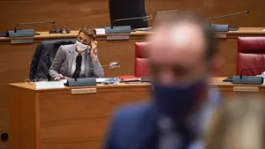 Chivite acusa de sembrar odio a Navarra Suma por volver a recordarle que pacta con los herederos de ETA