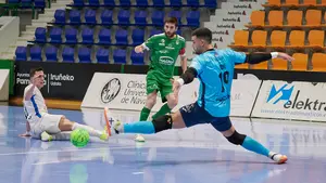 El mejor reportaje gráfico del partido de fútbol sala entre Osasuna Xota y Valdepeñas en el Anaitasuna