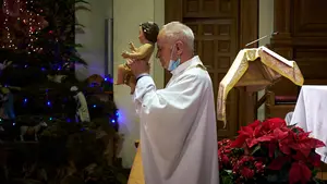 Una Nochebuena especial: las imágenes de cómo vive los residentes del Buen Pastor el día más especial del año