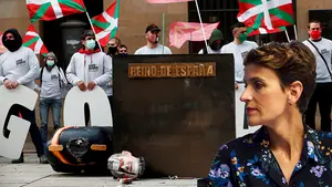 Los socios de Chivite convocan un acto para jalear a los acusados por 'decapitar' al Rey en Pamplona