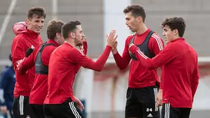 Vuelta al trabajo con novedad: Manu Sánchez ya se ejercita con el equipo a las órdenes de Arrasate