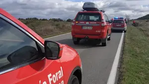 Herido grave un ciclista de Peralta de 48 años tras ser arrollado por un coche: trasladado en helicóptero al CHN