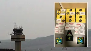 Intervenido en el aeropuerto de Noain un alijo de 4.000 cigarrillos oculto entre prendas de ropa