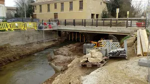 El acceso a Cascante por la Vía Romana se regulará con semáforos durante las obras del puente sobre el río Queiles