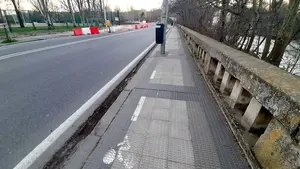 Problemas con los 'falsos' carriles bici en Pamplona: instan a Maya a cambiarlos
