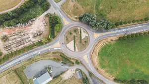 La construcción de una nueva rotonda en Buñuel "facilitará el acceso al polígono"