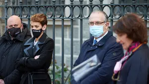 Las víctimas de ETA, a Chivite a la cara: "Nos hace sufrir con sus pactos con Bildu"