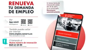 Navarra prorroga la renovación automática de la demanda de empleo hasta abril