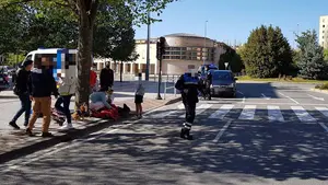Herido grave un chico de 14 años atropellado cuando circulaba en su bici en Pamplona