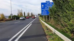 Obras en las variantes de Pamplona a la altura de Mendillorri, Ezcaba y Berriozar