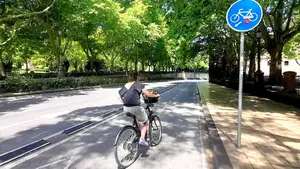 Pamplona sigue sumando carriles bici: añadirá un recorrido de 1,7 kilómetros en torno a la UPNA