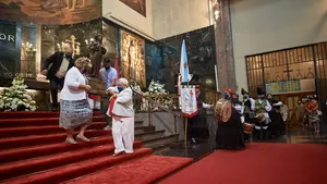 Un día de Santiago muy especial en Pamplona: misa y procesión interior en honor del santo