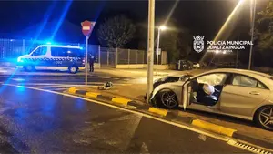 Detenido en Pamplona tras sufrir un accidente y negarse a la prueba de alcohol
