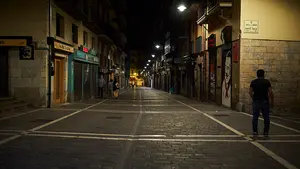 Apagón de luz en Pamplona: decenas de edificios del centro de la ciudad se quedan a oscuras