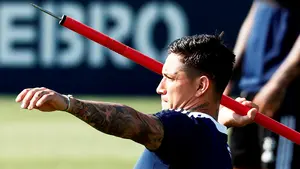 Chimy Ávila ante el Celta, rival ante el que marcó su último gol con Osasuna