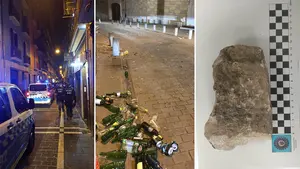 Batalla campal tras el juevincho de Pamplona con once detenidos y ocho policías heridos