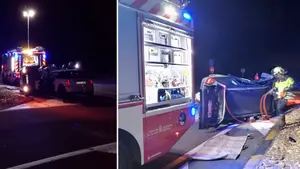 Dos heridos en un accidente en la N-121: una conductora ha tenido que ser desatrapada